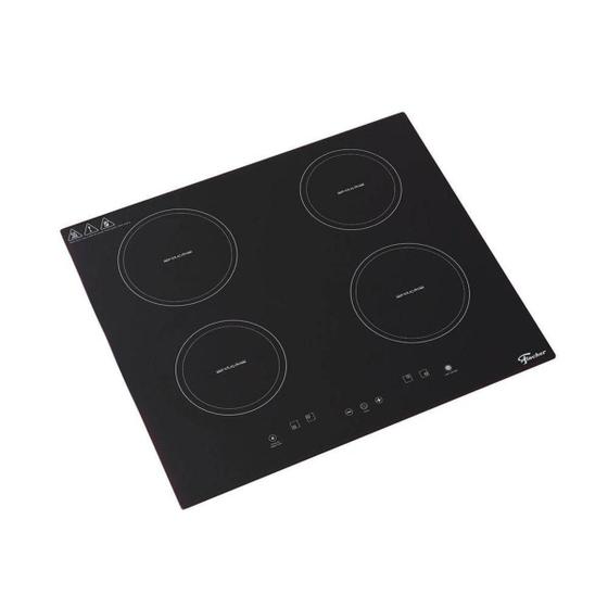 Imagem de Fogão Cooktop Mueller 5 Bocas Vidro Branco Bivolt