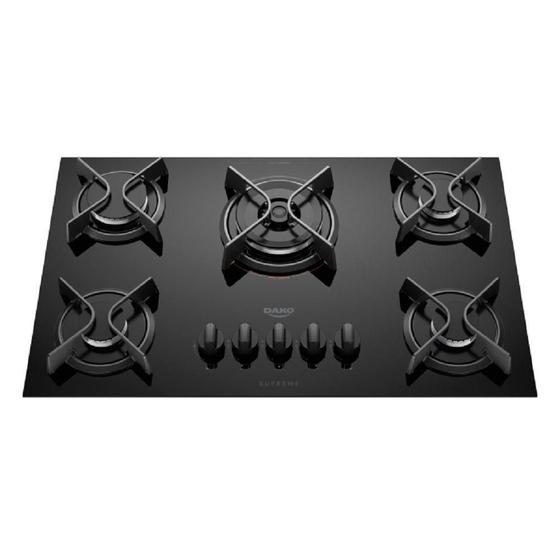 Fogão Cooktop Supreme 5B Superautomático Dako Preto Bivolt Menor preço em Fogão Cooktop Supreme 5B Superautomático Dako Preto Bivolt