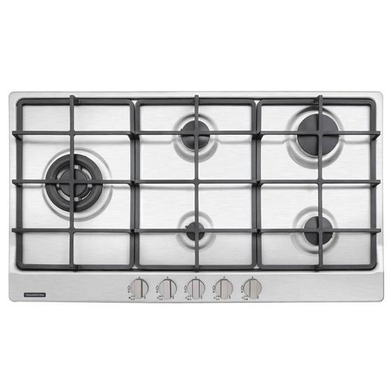 Imagem de Fogao cooktop tramontina penta plus 5 bocas tripla chama 5gx tri he safestop 90