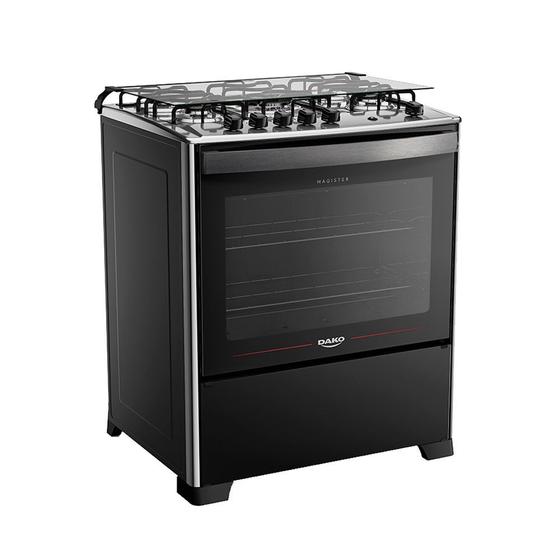 Imagem de Fogão Dako Magister 5 Bocas Automático Mesa de Inox Tripla Chama Forno 100L