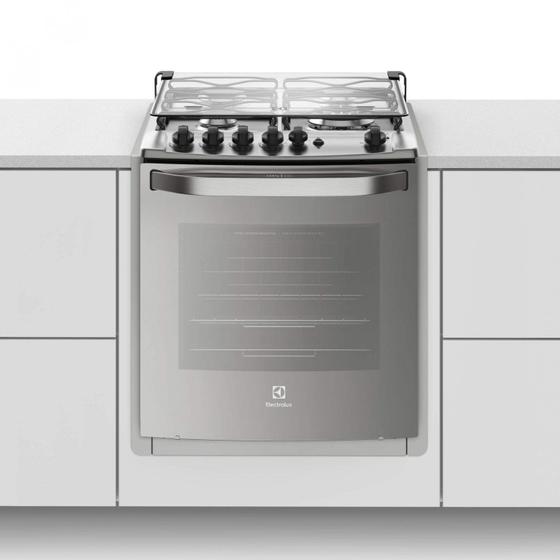 Imagem de Fogão de Embutir 4 Bocas Electrolux 56EAX com Timer Automático Bivolt Prata