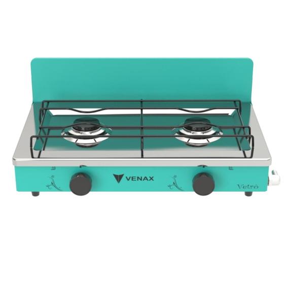 Fogão 2 Bocas Venax Flamalar Vetrô Verde - Fmv200 Fogão 2 Bocas Venax Flamalar Vetrô Verde - Fmv200
