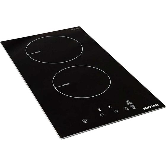 Cooktop 2 Bocas Suggar Preto - Elétrico 220v - Fg0222vc Cooktop 2 Bocas Suggar Preto - Elétrico 220v - Fg0222vc