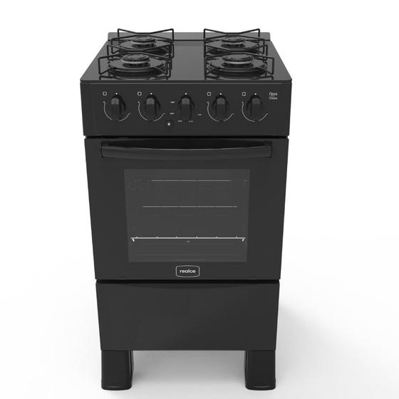 Fogão 4 Bocas Realce Eletromésticos Ares Glass Preto Mesa em Vidro – Bivolt