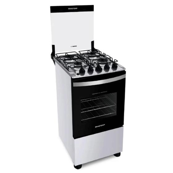 Fogão de Piso 4Q com Aquecimento automatico Branco Bivolt BFO4NBB