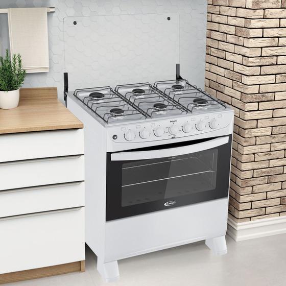 Fogão 5 Bocas Clarice Delicato Plus Branco – Bivolt