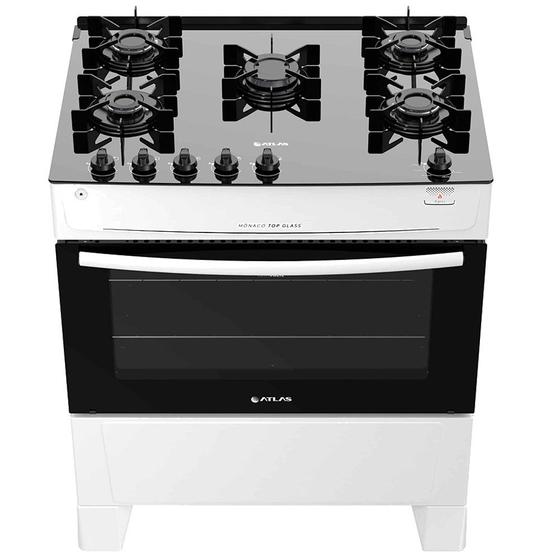 Imagem de Fogão de Piso Atlas 5 Bocas Mesa Vidro Top Glass