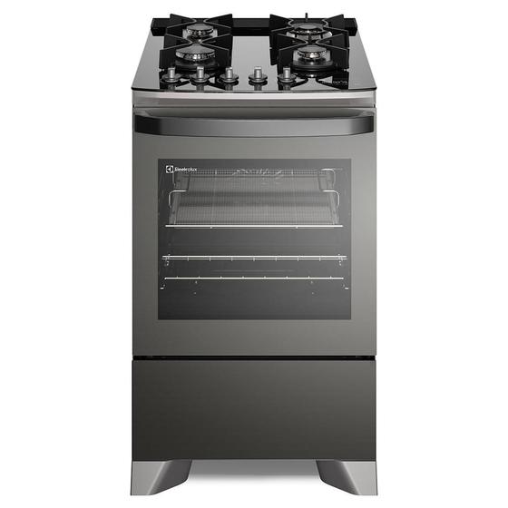 Imagem de Fogão de Piso Electrolux Expert com Função Air fryer, Mesa de Vidro e PerfectCook360 04 Bocas Cinza - FE4AP