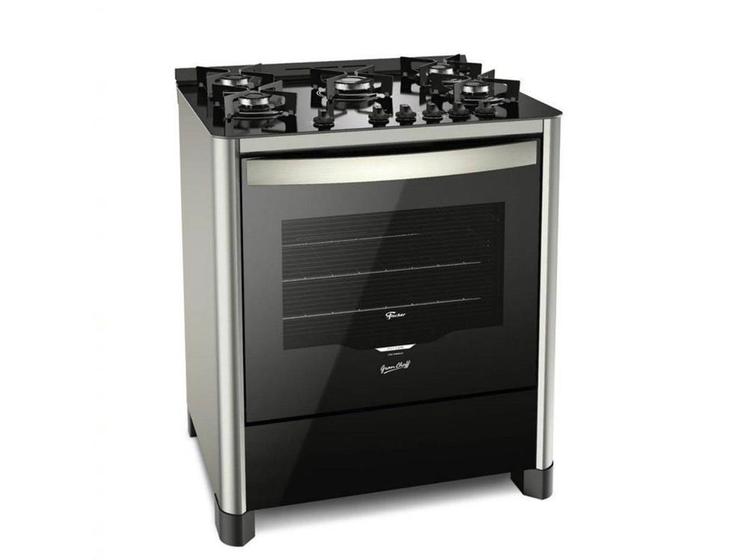 Imagem de Fogao de piso fischer 5q grand cheff gas silver bivolt