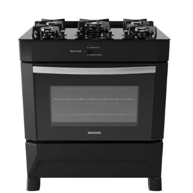 Fogão de Piso Suggar Best Cook 5 Queimadores Preto Bivolt Fgv501pt Menor preço em Fogão de Piso Suggar Best Cook 5 Queimadores Preto Bivolt Fgv501pt