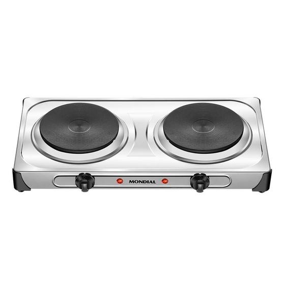 Fogão Elétrico 2 Bocas Fast Cook Due Fe03 Mondial 220V Cooktop 2