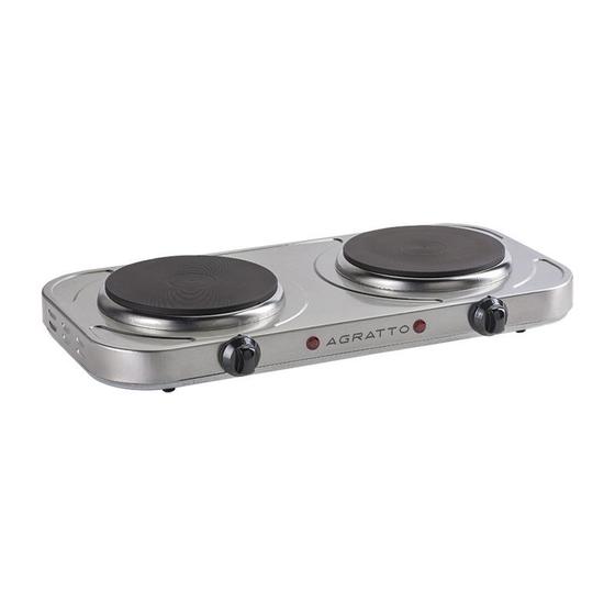 Cooktop 2 Bocas Agratto Inox - Elétrico 220v - Fm-02 Cooktop 2 Bocas Agratto Inox - Elétrico 220v - Fm-02