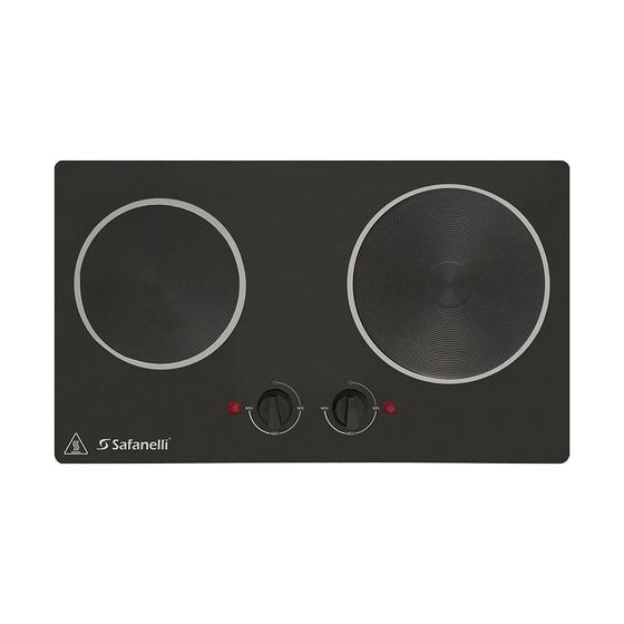 Cooktop 2 Bocas Safanelli Preto - Gourmet - Elétrico Bivolt - Fge127 Cooktop 2 Bocas Safanelli Preto - Gourmet - Elétrico Bivolt - Fge127