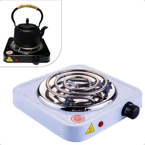 Imagem de Fogão Elétrico Portátil De Mesa Fogareiro Camping Cooktop 1 Boca 1200w Linha Premium