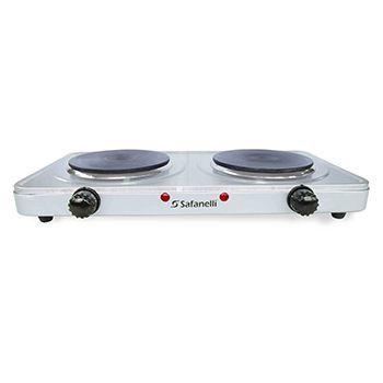 Imagem de Fogão elétrico portátil inox 2 placas 220v safanelli