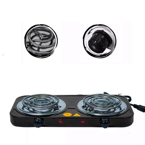 Imagem de Fogao Eletrico Portatil Relinx 2 Bocas Cooktop 2000w 127v