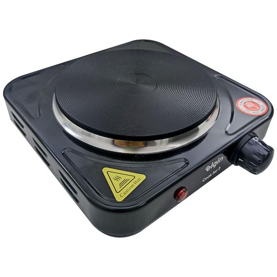 Fogão Elgin Elétrico Cooktop de Mesa Portátil 1 Chapa de Alta Potência com Termostato e Luz Indicadora de Aquecimento Menor preço em Fogão Elgin Elétrico Cooktop de Mesa Portátil 1 Chapa de Alta Potência com Termostato e Luz Indicadora de Aquecimento