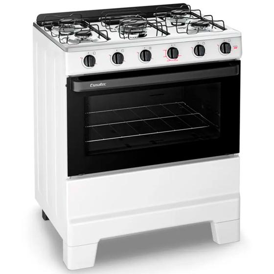 Imagem de Fogão Esmaltec Ideal Pop 5 Bocas Manual Mesa Aço Inox