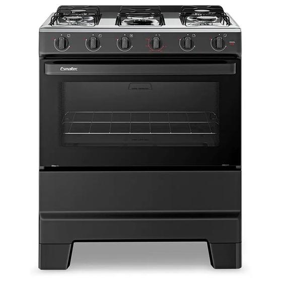 Imagem de Fogão Esmaltec Ideal Pop 5 Bocas Manual Mesa Aço Inox