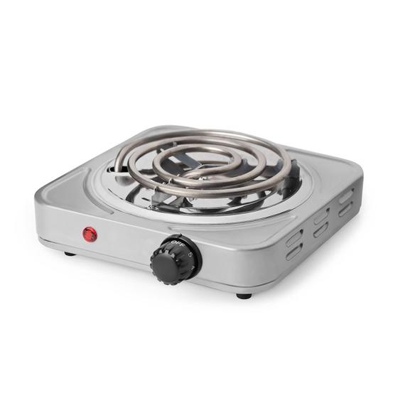 Fogão Fogareiro Elétrico Portátil Camping Mesa Inox 1 Boca Menor preço em Fogão Fogareiro Elétrico Portátil Camping Mesa Inox 1 Boca