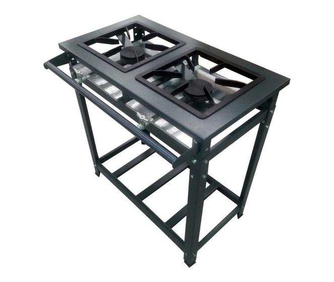Fogão Industrial 2 Bocas Baixa Pressão 30x30 Sem Forno Light Menor preço em Fogão Industrial 2 Bocas Baixa Pressão 30x30 Sem Forno Light