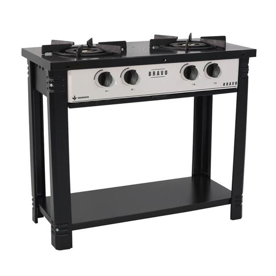 Fogão 2 Bocas Venâncio Bravo Inox - Br2b