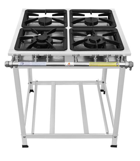 Fogão Industrial 4 Bocas 30x30 Baixa Pressão P7 em Aço Inox Menor preço em Fogão Industrial 4 Bocas 30x30 Baixa Pressão P7 em Aço Inox