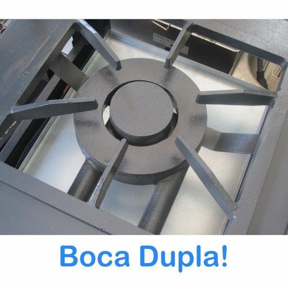 Fogão industrial 4 bocas com forno  baixa pressão é boa?