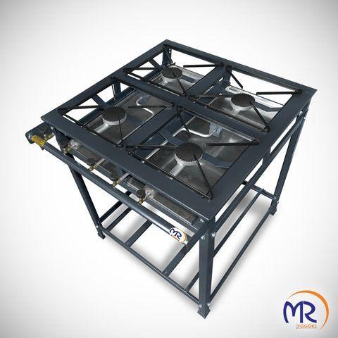 Imagem de Fogão industrial 4 bocas sem forno alta pressão