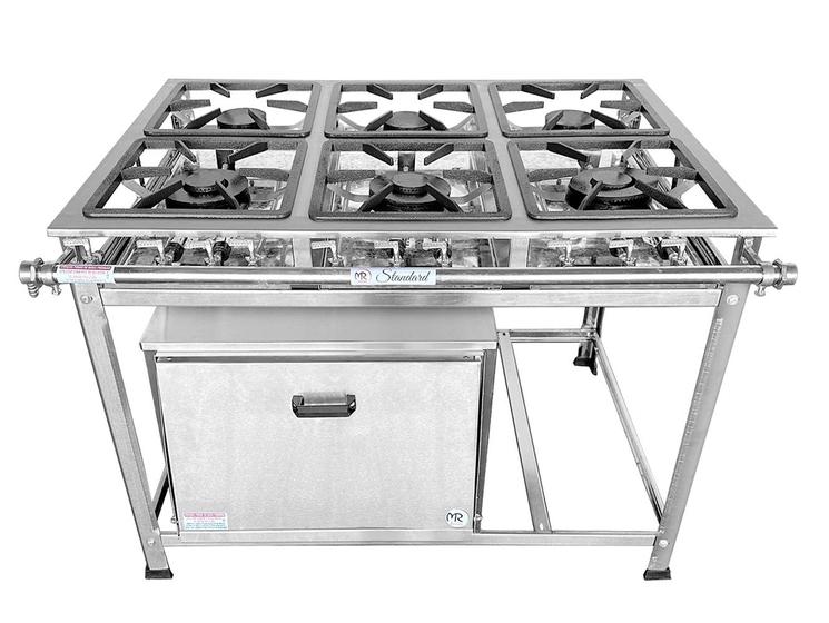 Fogão Industrial 6 Bocas Em Inox Baixa Pressão Com Forno Mr Fogões Menor preço em Fogão Industrial 6 Bocas Em Inox Baixa Pressão Com Forno Mr Fogões