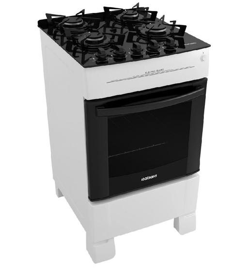 Fogão 4 Bocas Itatiaia Electra Glass Branco Mesa em Vidro – Bivolt – 3700000230