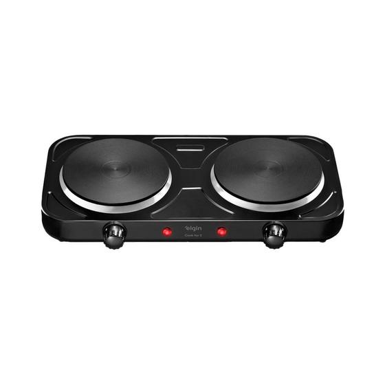 Fogão Portátil Cooktop 2 Bocas Elétrico Elgin Cooktop 2 Bocas
