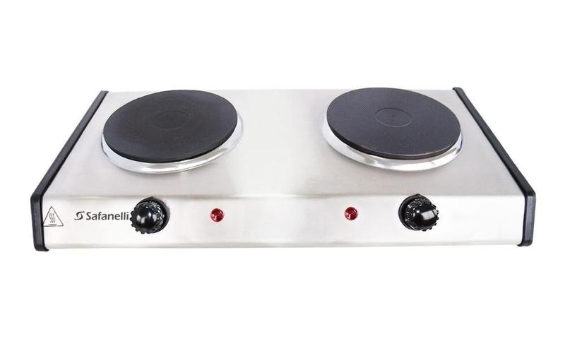 Fogão Portátil Elétrico Safanelli 2 Placas Indução Inox 110V Menor preço em Fogão Portátil Elétrico Safanelli 2 Placas Indução Inox 110V