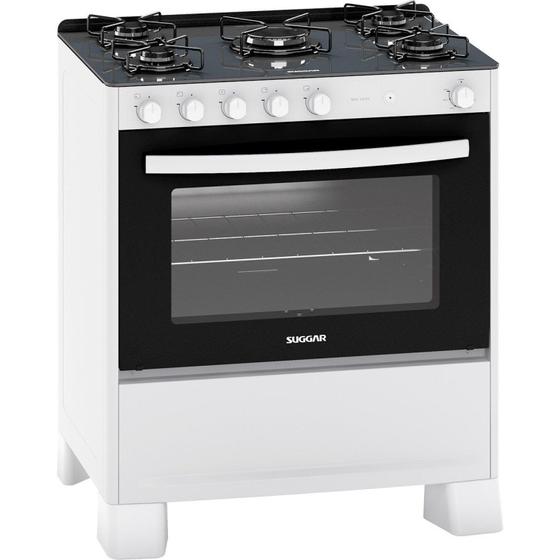 Imagem de FogãoMesa de Vidro 5 Queimadores Neo Cook Bivolt Branco