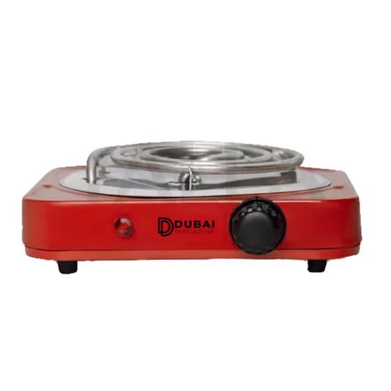Fogareiro Elétrico Portátil 220v 1000w 1 Boca Espiral Cooktop Vermelho