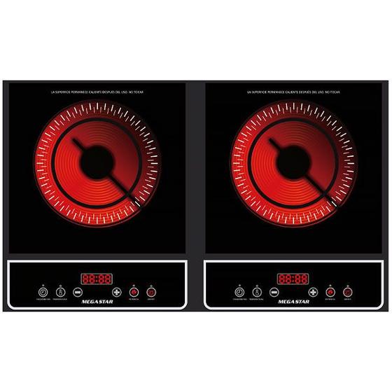 Imagem de Fogareiro Infravermelho Megastar ER582 4.000 Watts 220V ~ 50/60 HZ - Preto