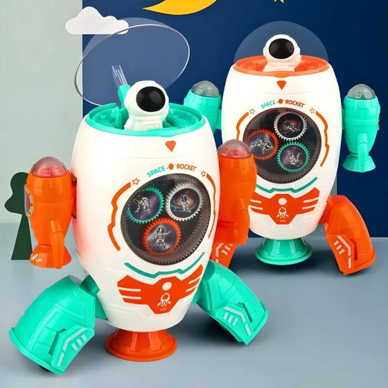 Imagem de Foguete Espacial Mini Astronauta 360 com Led e Musical