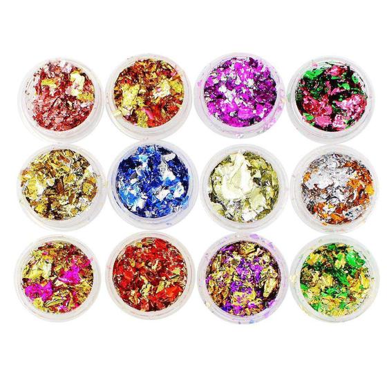 Imagem de Foil com detalhe cromado 12 un helen color decoração unhas