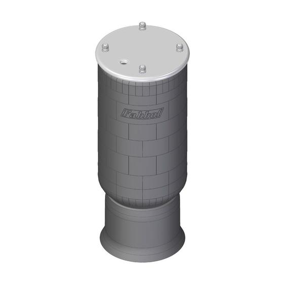 Imagem de Fole Pneumático Suspensão Eixo Carreta Noma e Random c Base