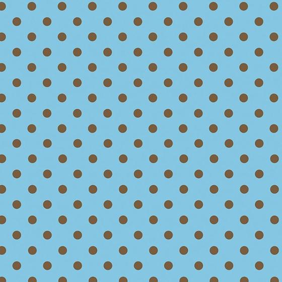 Imagem de Folha de EVA Poá Azul/Marrom 40x48cm 1,5mm pacote com 10 un