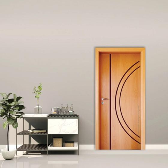 Imagem de Folha de Porta 210x70cm Tauari HDF Frisada Mapaf