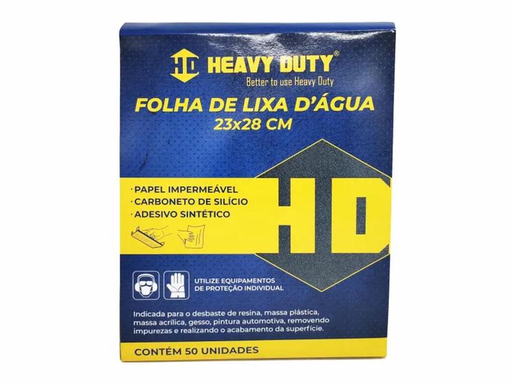 Imagem de Folha Lixa D'água  23x28cm Grão 150- 50 Unid - Heravy Duty