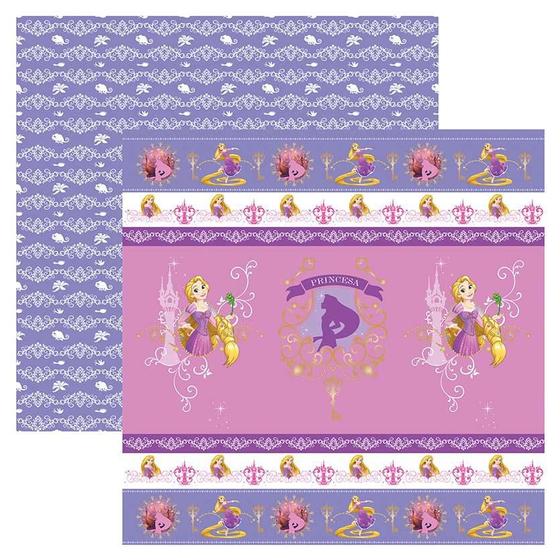 Imagem de Folha para Scrapbook Dupla Face Disney - Rapunzel