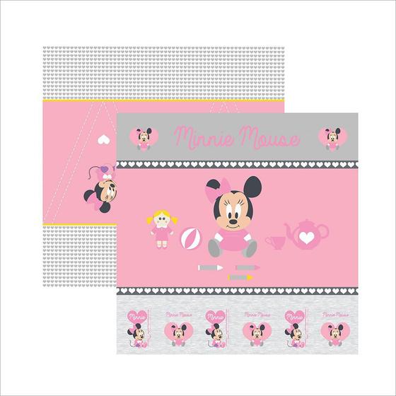 Folha para Scrapbook Dupla Face Disney Toke e Crie Baby Minnie 1 Cenário e Bandeirolas - 19316 - SDFD022 Menor preço em Folha para Scrapbook Dupla Face Disney Toke e Crie Baby Minnie 1 Cenário e Bandeirolas - 19316 - SDFD022