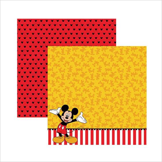 Imagem de Folha para Scrapbook Dupla Face Disney Toke e Crie Mickey Mouse 2 Barrado - 19312 - SDFD018