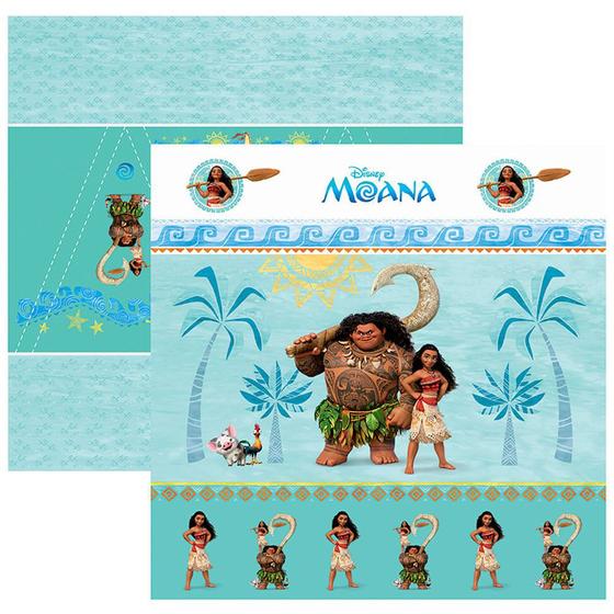 Imagem de Folha para Scrapbook Dupla Face Disney Toke e Crie Moana 1 Cenário e Bandeirolas - 19543 - SDFD58