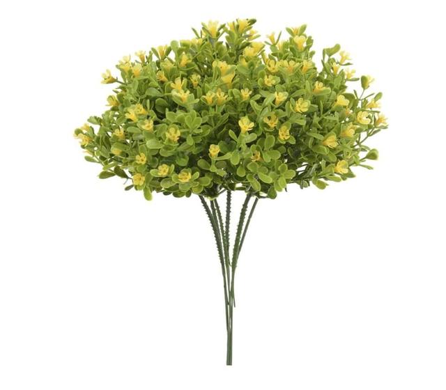 Imagem de FOLHAGEM PICK FLOR MINI PLASTICO X30 (AMARELO) 23cm