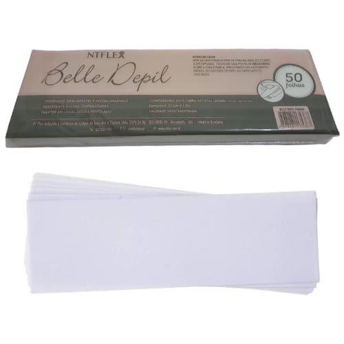 Imagem de Folhas de Cera P/ Depilação Belle Depil 50 folhas NTFLEX