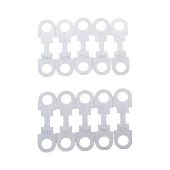 Imagem de Folhas de Fusível Automotivo (30A-150A, 32VDC) - Pacote com 10 Peças