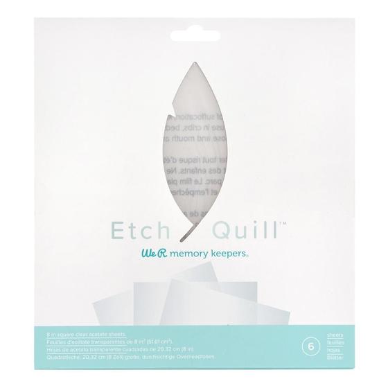 Imagem de Folhas de Plástico Transparente para Etch Quill We R - 20 x 20 cm - 15 Unidades